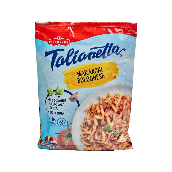 GOTOVO JELO TALIANETA 160g MAKARONI BOLOGNESE PODRAVKA