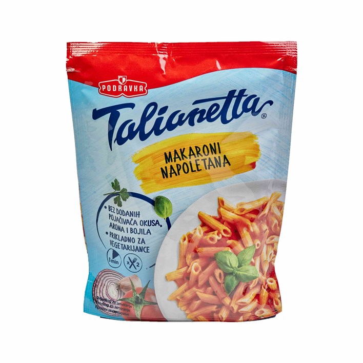 GOTOVO JELO TALIANETA 160g MAKARONI NAPOLETANA PODRAVKA