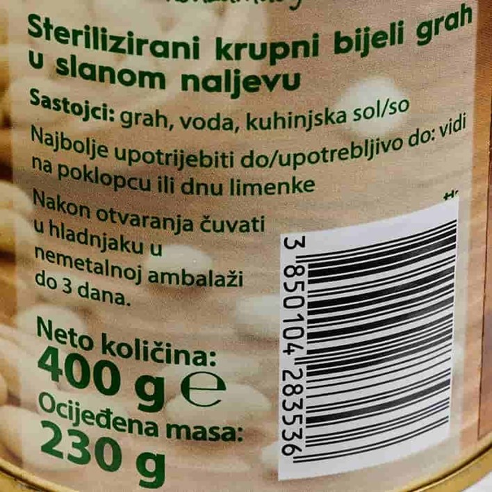 GRAH KRUPNI BIJELI 400g PODRAVKA