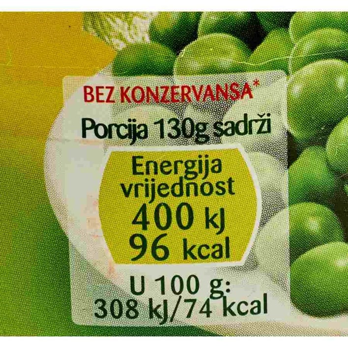 GRAŠAK BONDUELLE 800g LIMENKA ORBICO