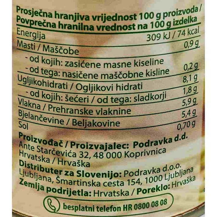 GRAŠAK LIMENKA  280g PODRAVKA