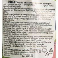 HIPP KAŠICA BIO JABUKA BANANA JAGODA 100g