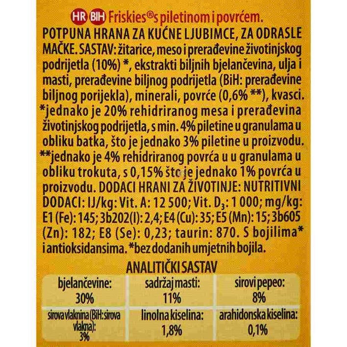 HRANA ZA MAČKE FRISKIES PILETINA 300g ALCA