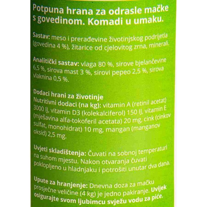 HRANA ZA MAČKE GOVEDINA 415g TOP KAN ULTRA