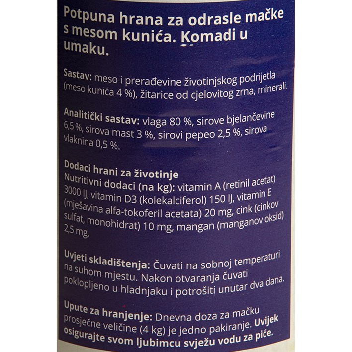 HRANA ZA MAČKE KUNIĆ 415g TOP KAN ULTRA