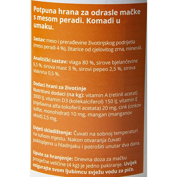 HRANA ZA MAČKE PERAD 415g TOP KAN ULTRA