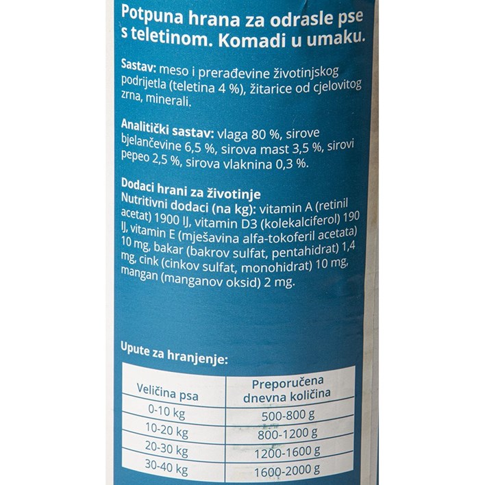 HRANA ZA PSE TELETINA 1240g TOP KAN ULTRA