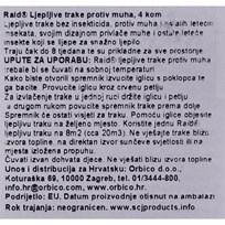 INSEKTICID RAID LJEPLJIVE TRAKE PROTIV MUHA ORBICO