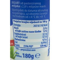 JOGURT TEKUĆI 2,8%MM 180g VINDIJA ULTRA