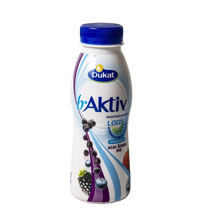 JOGURT B.AKTIV LGG ACAI ŠUMSKI MIX 330g DUKAT