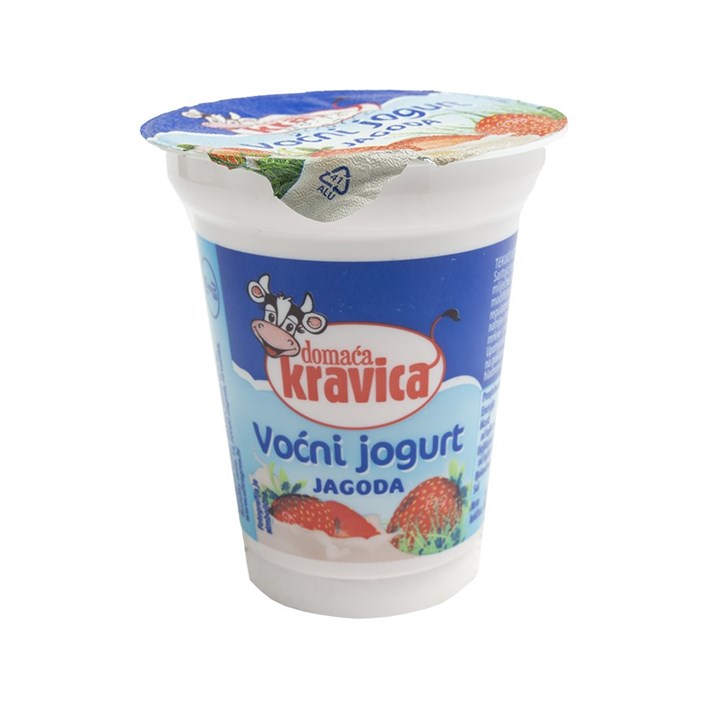 JOGURT VOĆNI DOMAĆA KRAVICA JAGODA 150g VINDIJA ULTRA