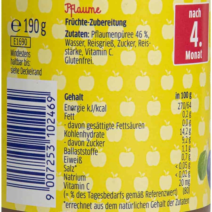 KAŠICA BEBIVITA ŠLJIVA 190G