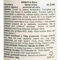 KAŠICA BEBIVITA ŠLJIVA 190G