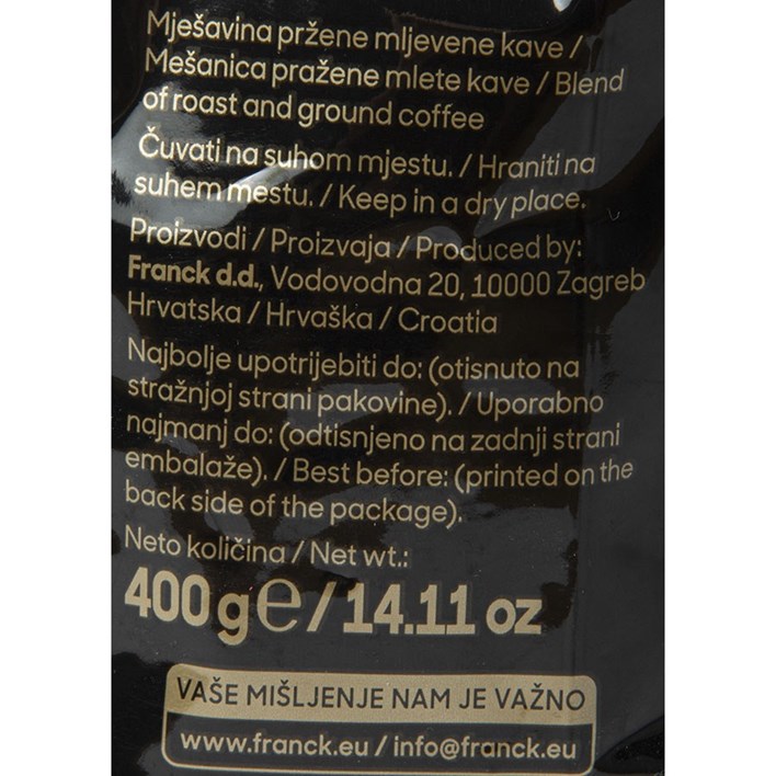 KAVA CREMA MLJEVENA 400g FRANCK