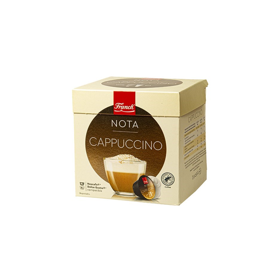 Café capsules Cappuccino - Compatible DOLCE GUSTO - x8 - Super U