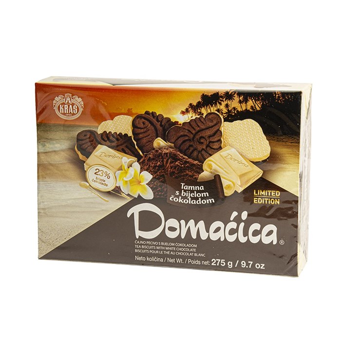 KEKS DOMAĆICA TAMNA S BIJELOM ČOKOLADOM 275g KRAŠ