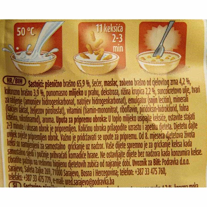 KEKS LINO KEKSOLINO MULTIGRAIN KEKSIĆI 140g PODRAVKA