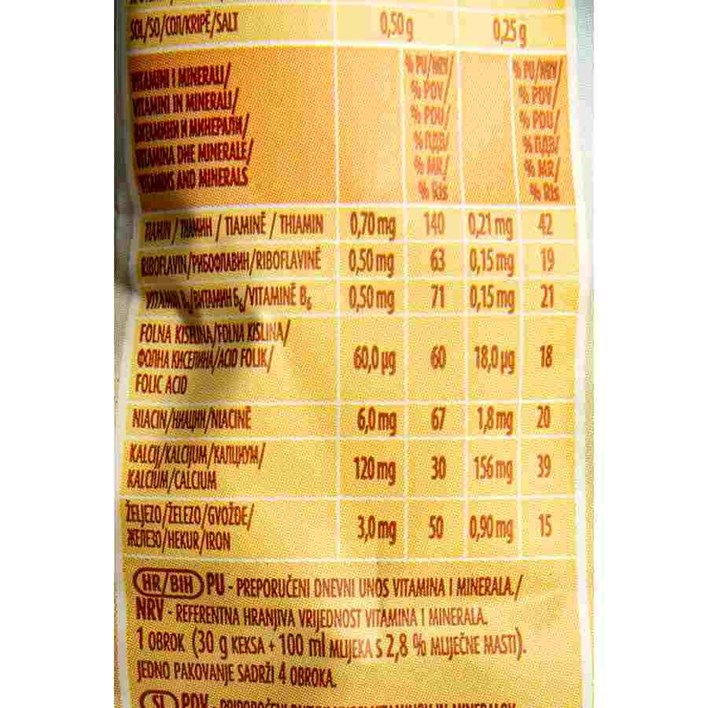 KEKS LINO KEKSOLINO MULTIGRAIN KEKSIĆI 140g PODRAVKA