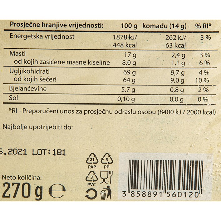 KEKS VANILI 270g ULTRA