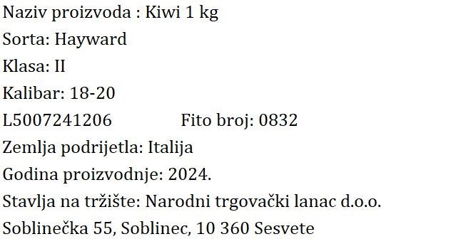 KIWI KADICA 1kg NTL