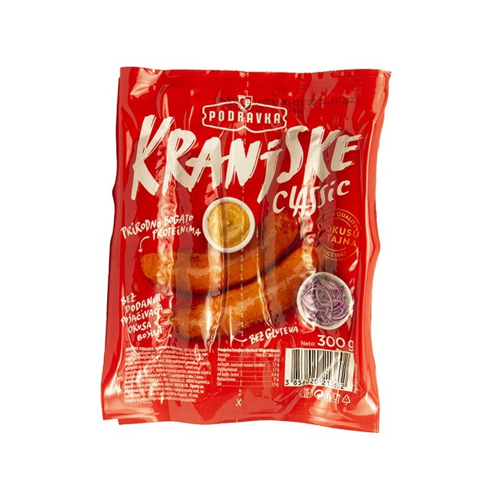 KOBASICA KRANJSKA 300g VACUM PODRAVKA