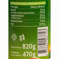 KOMPOT BRESKVE POLOVICE 820g ULTRA