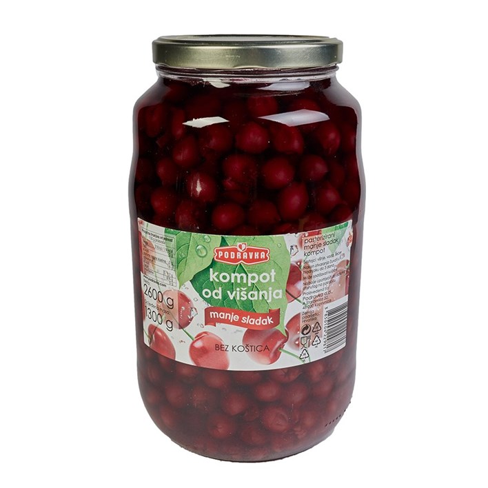 KOMPOT VIŠNJA 2,6kg PODRAVKA