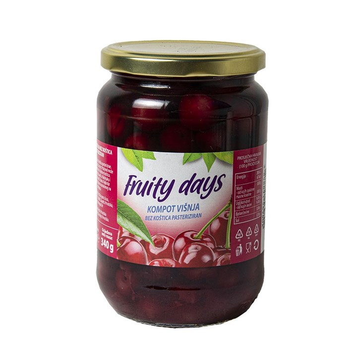 KOMPOT VIŠNJA FRUITY DAYS 680g ULTRA