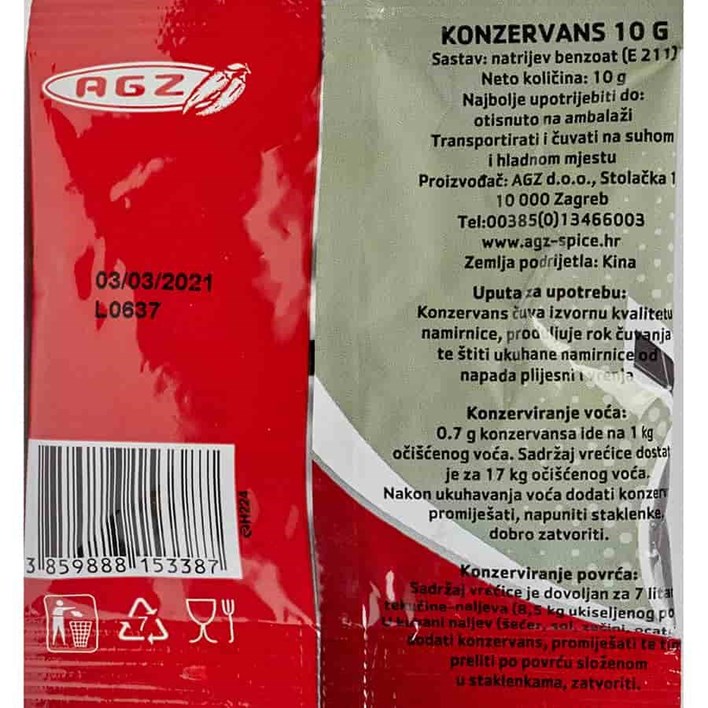 KONZERVANS 10g