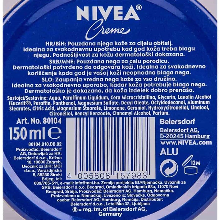 KREMA NIVEA 150ml ALCA