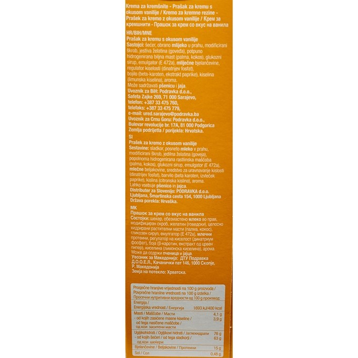 KREMA ZA KREMšNITE 230g PODRAVKA
