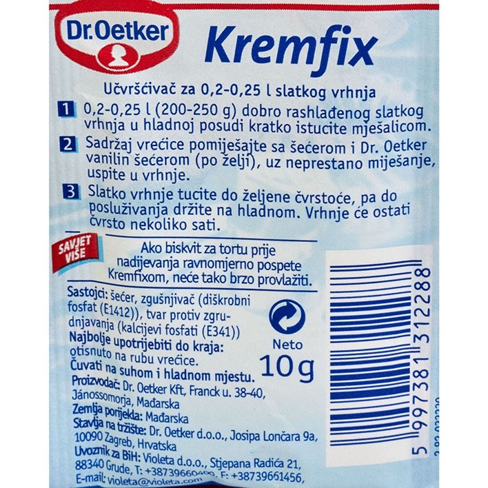 KREMFIX 10g DR.OETKER