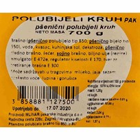 KRUH POLUBIJELI 700g MLINAR