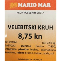 KRUH VELEBITSKI 0,50kg MARIO MAR