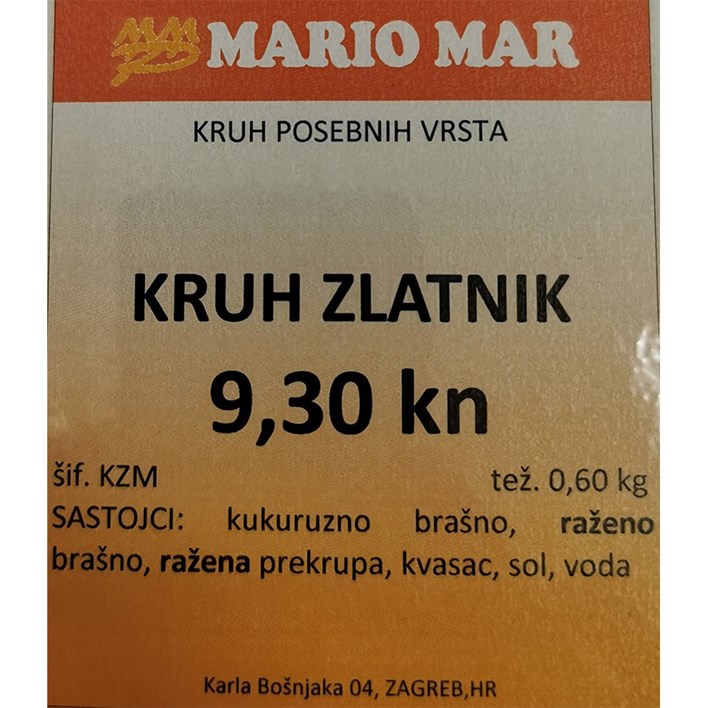 KRIH ZLATNIK 600g  MARIO MAR