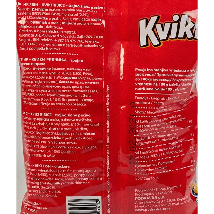 KVIKI RIBICE 100g PODRAVKA