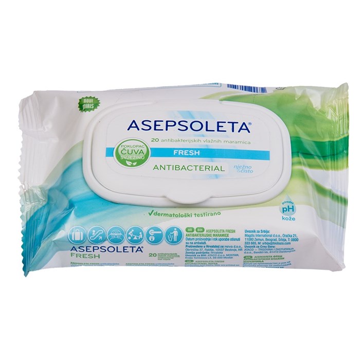 MARAMICE ASEPSOLETA FRESH 20kom ATLANTIC