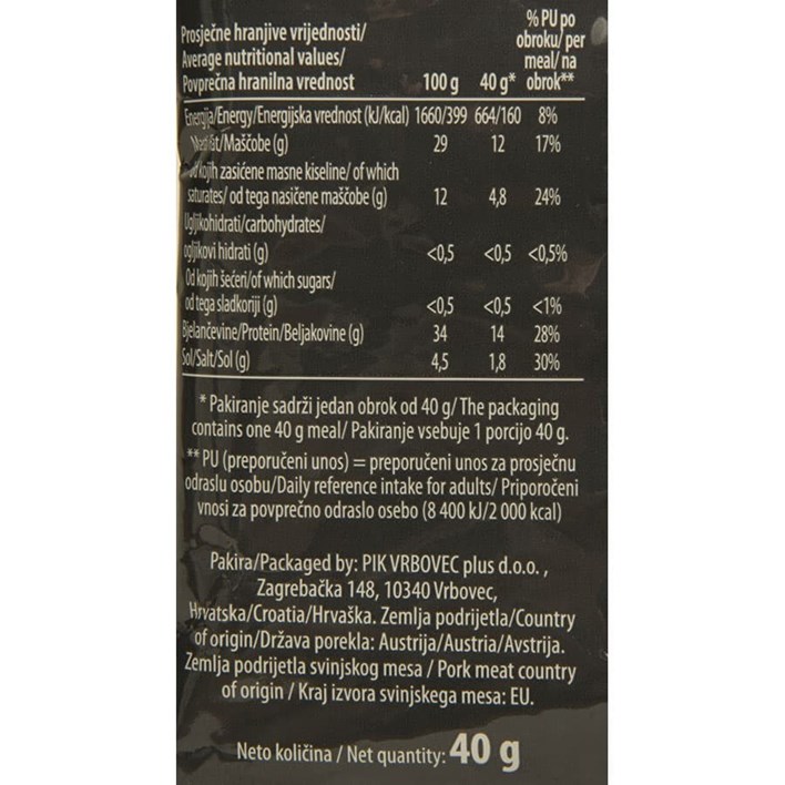 MESNA GRICKALICA PIK&GO MESNI ŠTAPIĆ MINI 40g