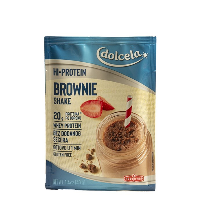 MJEŠAVINA DOLCELA HI PROTEIN BROWNIE SHAKE 40g PODRAVKA