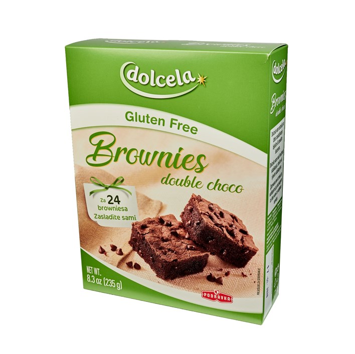 MJEŠAVINA ZA KOLAČ BROWNIES DOUBLE CHOCOLATE 235g GLUTEN FREE PODRAVKA