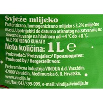 MLIJEKO SVJEŽE 3,2%mm 1l VINDIJA