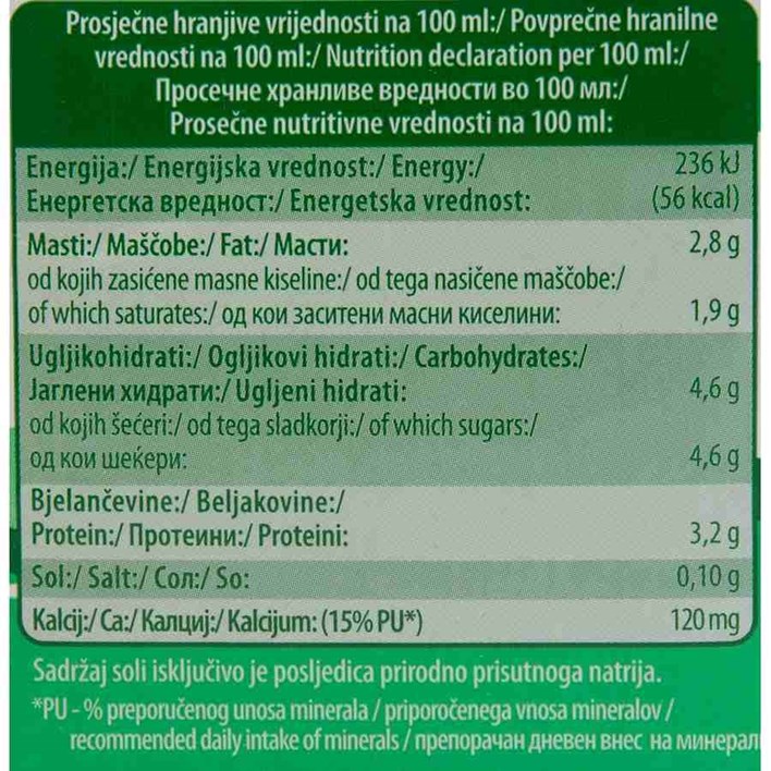 MLIJEKO TRAJNO 2,8%MM 0,5L Z BREGOV VINDIJA