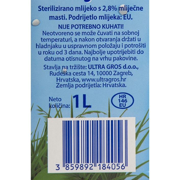 MLIJEKO TRAJNO DOMAĆA KRAVICA 1l TTP DUKAT ULTRA