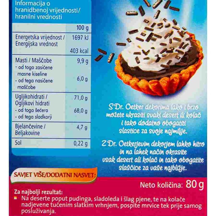 MRVICE ŠARENE 80g DR OETKER