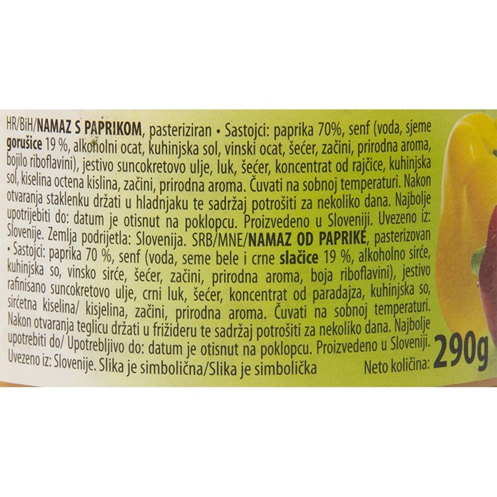 NAMAZ S PAPRIKOM NATURETA 290g ORBICO