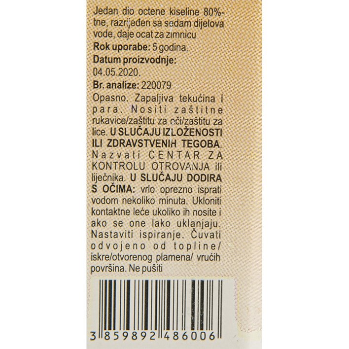 OCTENA KISELINA 80% 250ml