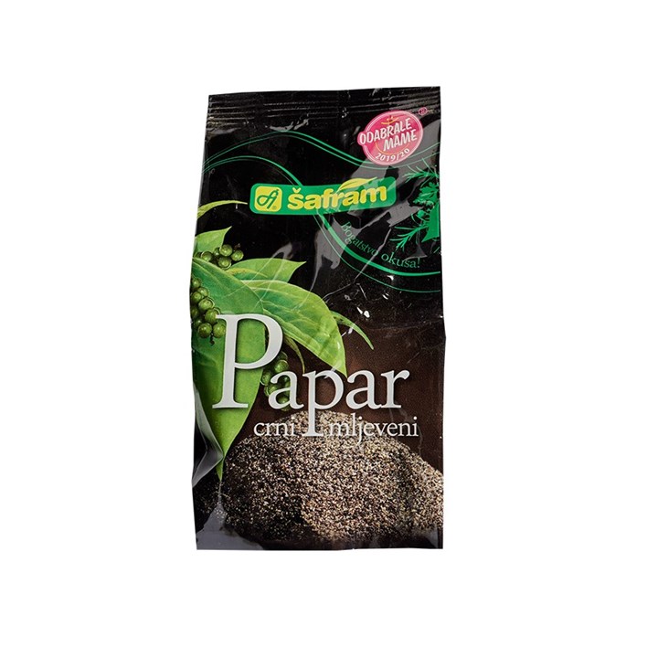 PAPAR CRNI MLJEVENI 100g ŠAFRAM