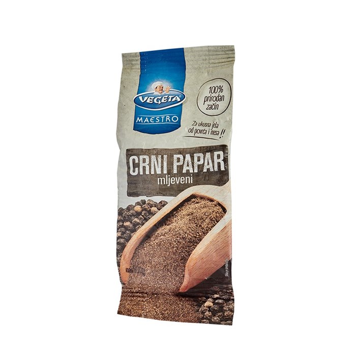 PAPAR CRNI MLJEVENI 100g PODRAVKA