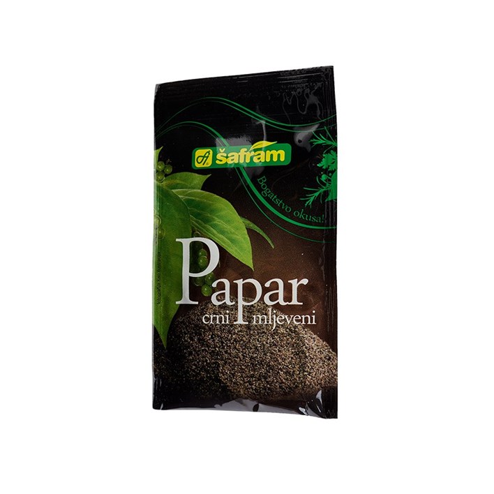 PAPAR CRNI MLJEVENI 10g ŠAFRAM