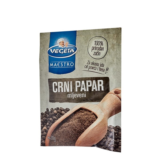 PAPAR CRNI MLJEVENI 20g PODRAVKA